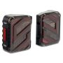 Raxiom J173719 07-18 Jeep Wrangler JK Axial Series Trident LED Tail Lights- Blk Housing (Clear Lens)