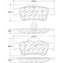 StopTech Street Touring Mercedes Benz Rear Brake Pads