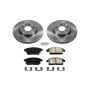 PowerStop KOE5554 OE Stock Replacement Low-Dust Ceramic Brake Pad and Rotor Kit
