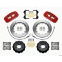 Wilwood 140-13582-R AERO6 Front Hat Kit 14.00 Red 2007-2011 BMW E90 Series w/Lines