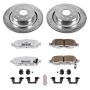 PowerStop K2986-26 Z26 Street Performance Ceramic Brake Pad and Drilled & Slotted Rotor Kit