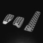 OMP RACING, INC. OMPOA0-1010-003 3 Pedal Set Sandblasted Aluminum w/ Long Gas Ped