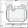 Stoptech 305.13720 08-13 BMW 1-Series Street Select Rear Brake Pads