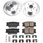 PowerStop K3068 Z23 Daily Driver Carbon-Fiber Ceramic Brake Pad and Drilled & Slotted Rotor Kit