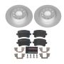 PowerStop ESK7811 Genuine Geomet Coated Rotors, ECE-R90 Brake Pads + Hardware Kit