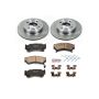 PowerStop KOE1170 OE Stock Replacement Low-Dust Ceramic Brake Pad and Rotor Kit