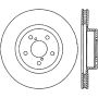 StopTech Power Slot 09-10 Subaru Impreza CRYO Front Left Slotted Rotor