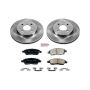 PowerStop KOE6096 OE Stock Replacement Low-Dust Ceramic Brake Pad and Rotor Kit