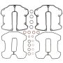 TwinPower 043364 Twin Power 17-Up M8 Rocker Box Gasket Kit
