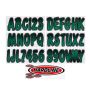 Hardline TEBKG200 Boat Lettering Registration Kit 3 in. - 200 Forest Green/Black
