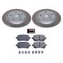 PowerStop SC4569 Semi-Coated Rotor and Low-Dust Ceramic Brake Pad Kit