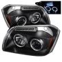 SPYDER 5009876 Projector Headlights - LED Halo - Black