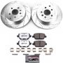 PowerStop K5653-36 Z36 Truck and SUV Carbon-Fiber Ceramic Brake Pad and Drilled & Slotted Rotor Kit