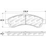 Stoptech 309.08820 Sport Brake Pads w/Shims and Hardware - Rear