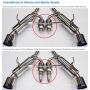 HKS 31014-KN001 2017 Infiniti Q60 (RWD) Dual Hi-Power Titanium Tip Catback Exhaust