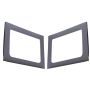 Design Engineering 50150 Rear Side Window Kit Jeep Wrangler JK 2011-2018 4 Door Gray