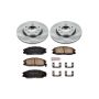 PowerStop KOE5252 OE Stock Replacement Low-Dust Ceramic Brake Pad and Rotor Kit