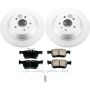 PowerStop CRK6817 Genuine Geomet Coated Rotor and Low-Dust Ceramic Brake Pad Kit