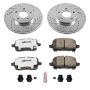 PowerStop K1448-26 Z26 Street Performance Ceramic Brake Pad and Drilled & Slotted Rotor Kit