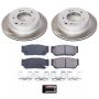 PowerStop SC5910 Semi-Coated Rotor and Low-Dust Ceramic Brake Pad Kit