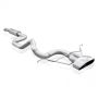 Stainless Works FC13CB-WT 2013-18 Ford Focus ST 3in Catback Vintage Round Muffler Wide Tip