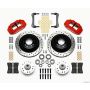 Wilwood 140-12278-DR Narrow Superlite 6R Front Hub & 1PC Rtr Kit 12.88in Dril -Red 70-78 Camaro