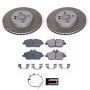 PowerStop SC8842 Semi-Coated Rotor and Low-Dust Ceramic Brake Pad Kit