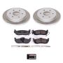 PowerStop SC2445 Semi-Coated Rotor and Low-Dust Ceramic Brake Pad Kit