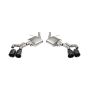 CORSA Performance 21322CFBLK Corsa 22-24 Caddy CT5-V Blackwing 3in Axle-Back - Act. Exh. - Dual Rear Exit - Twin 4.5in Blk CF Tip