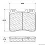 CENTRIC PARTS 100.05580 Centric Original Equipment Formula Brake Pads with Hardware