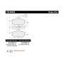 CENTRIC PARTS 100.06840 Centric Original Equipment Formula Brake Pads with Hardware
