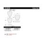 CENTRIC PARTS 100.08390 Centric Original Equipment Formula Brake Pads with Hardware