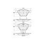 CENTRIC PARTS 100.09180 Centric Original Equipment Formula Brake Pads with Hardware