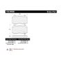 CENTRIC PARTS 100.09600 Centric Original Equipment Formula Brake Pads with Hardware