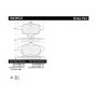 CENTRIC PARTS 100.09722 Centric Original Equipment Formula Brake Pads with Hardware