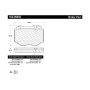 CENTRIC PARTS 100.09850 Centric Original Equipment Formula Brake Pads with Hardware