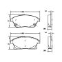 CENTRIC PARTS 100.14670 Centric Original Equipment Formula Brake Pads with Hardware