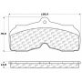 CENTRIC PARTS 102.00030 C-Tek Semi-Metallic Brake Pads with Shims