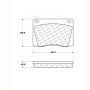 CENTRIC PARTS 102.00040 C-Tek Semi-Metallic Brake Pads with Shims