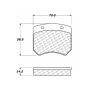 CENTRIC PARTS 102.00050 C-Tek Semi-Metallic Brake Pads with Shims