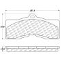 CENTRIC PARTS 102.00080 C-Tek Semi-Metallic Brake Pads with Shims