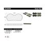 CENTRIC PARTS 102.00190 C-Tek Semi-Metallic Brake Pads with Shims