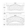 CENTRIC PARTS 102.00340 C-Tek Semi-Metallic Brake Pads with Shims