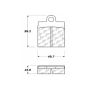 CENTRIC PARTS 102.00400 C-Tek Semi-Metallic Brake Pads with Shims