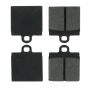 CENTRIC PARTS 102.00400 C-Tek Semi-Metallic Brake Pads with Shims