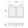 CENTRIC PARTS 102.00450 C-Tek Semi-Metallic Brake Pads with Shims