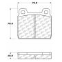 CENTRIC PARTS 102.00451 C-Tek Semi-Metallic Brake Pads with Shims