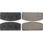CENTRIC PARTS 102.00460 C-Tek Semi-Metallic Brake Pads with Shims