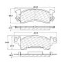 CENTRIC PARTS 102.00520 C-Tek Semi-Metallic Brake Pads with Shims