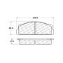 CENTRIC PARTS 102.00541 C-Tek Semi-Metallic Brake Pads with Shims